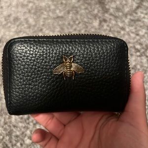 Black accordion wallet